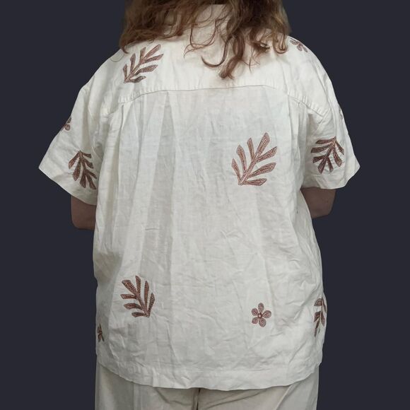 Madewell Linen Blend Button Down - Picture 3 of 8